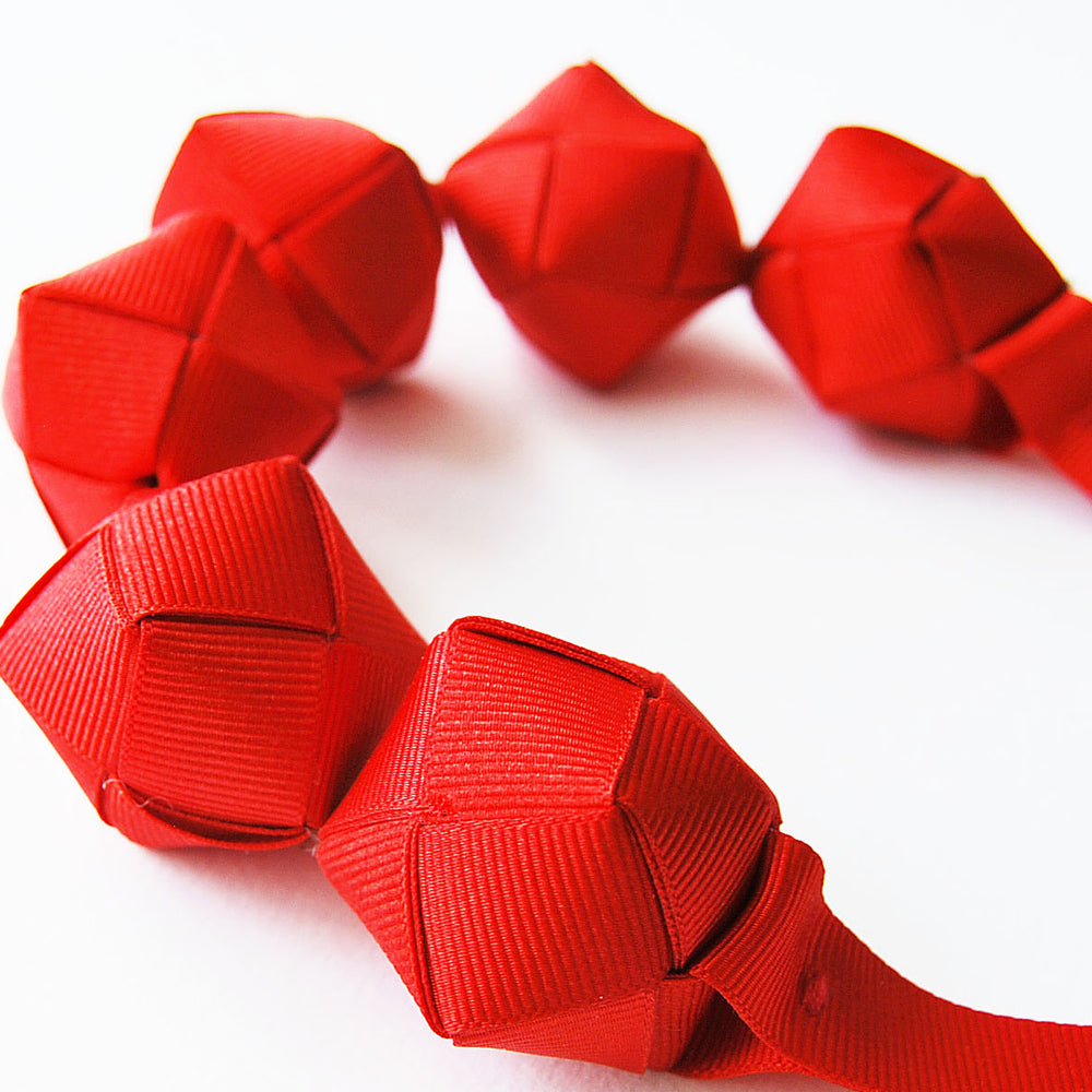 The Naomi Orginal (in Vibrant Red) chunky statement necklace