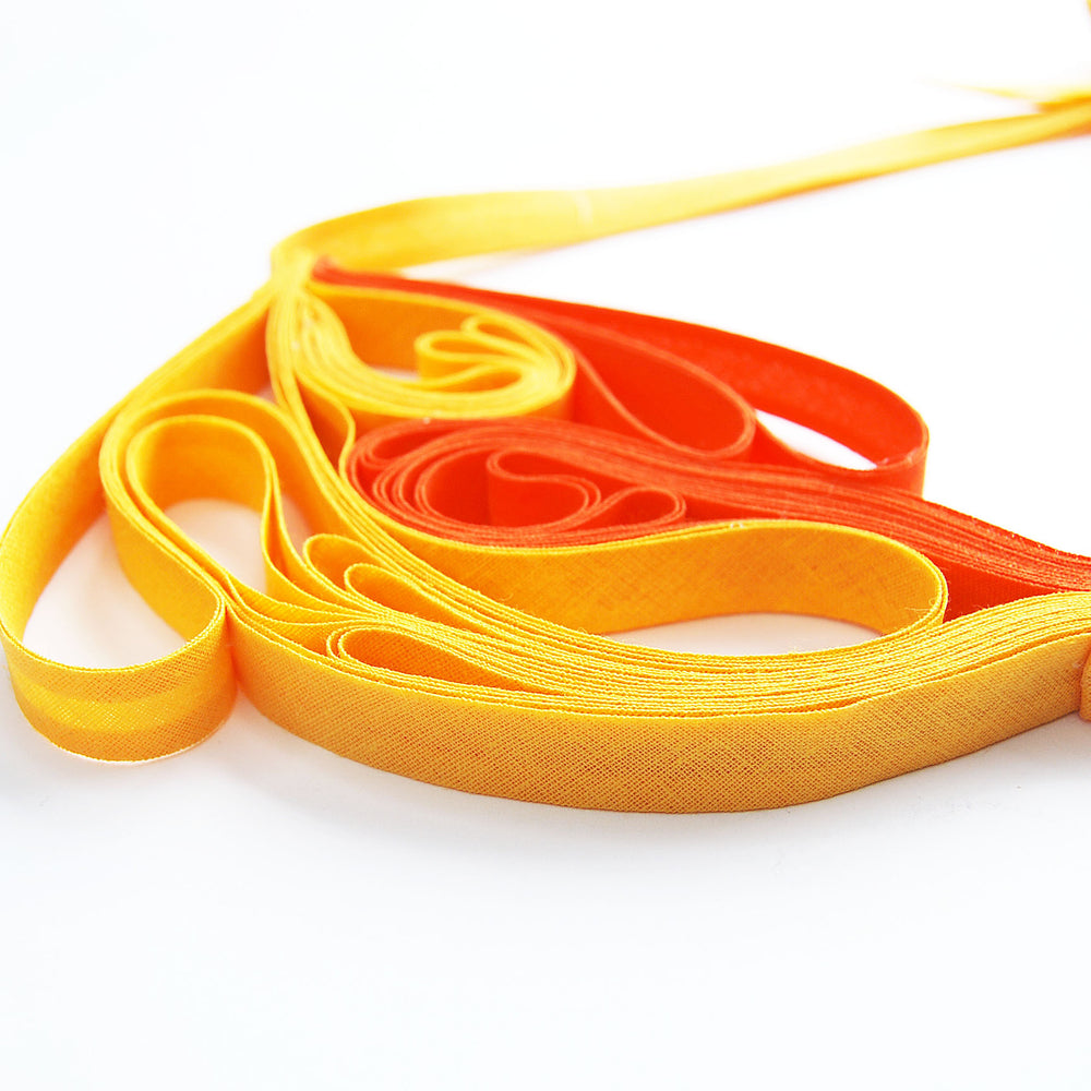 The Adele Duo (Yellow and Orange) chunky statement necklace