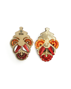 Owambe Luxe Petite - Gold Orange Red Hues
