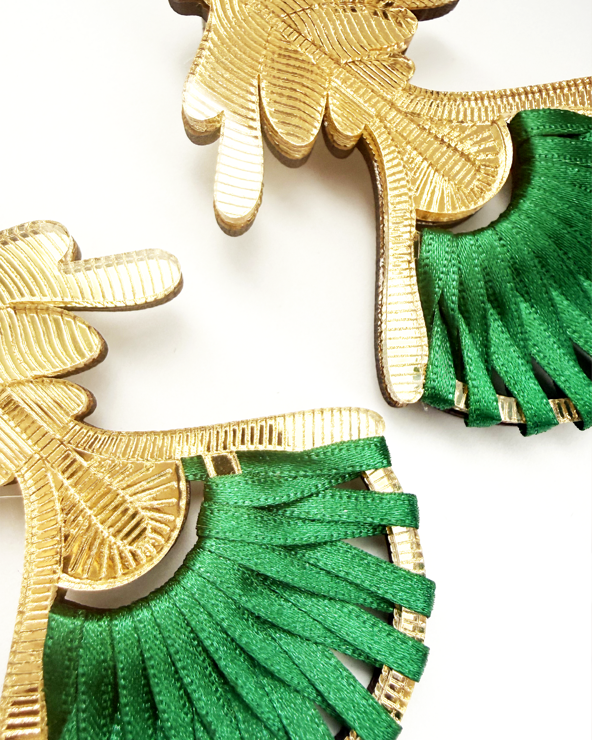 Owambe Bella - Gold Hunter Green