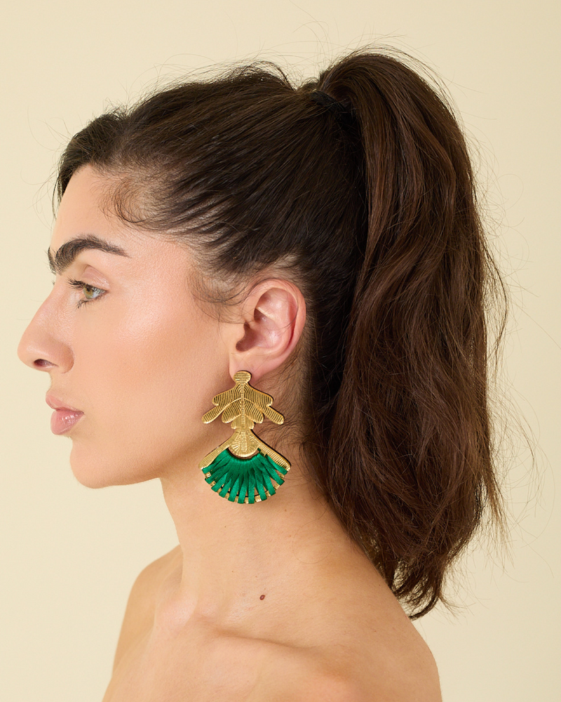 Owambe Bella - Gold Hunter Green