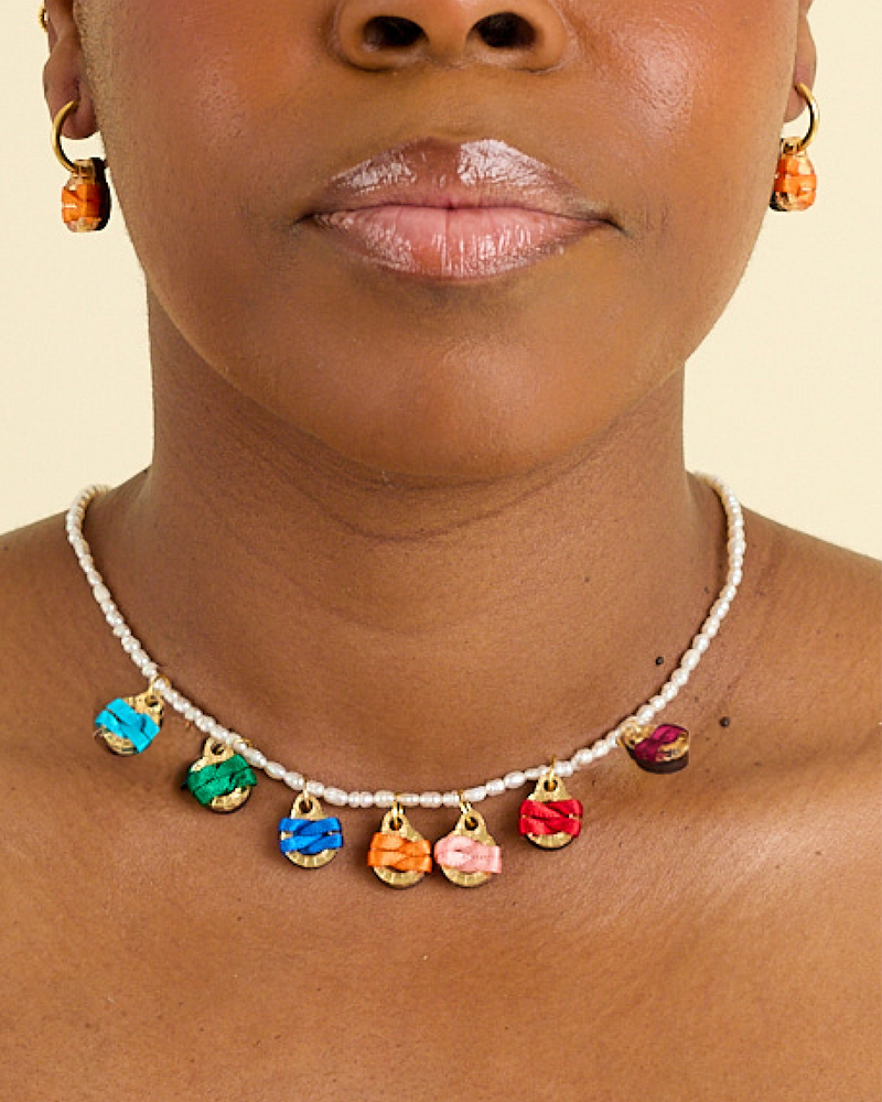Owambe Lite Drops Freshwater Pearls Necklace