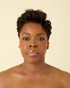 Owambe Lite Studs - Gold Orange
