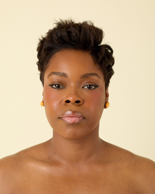 Owambe Lite Studs - Gold Orange