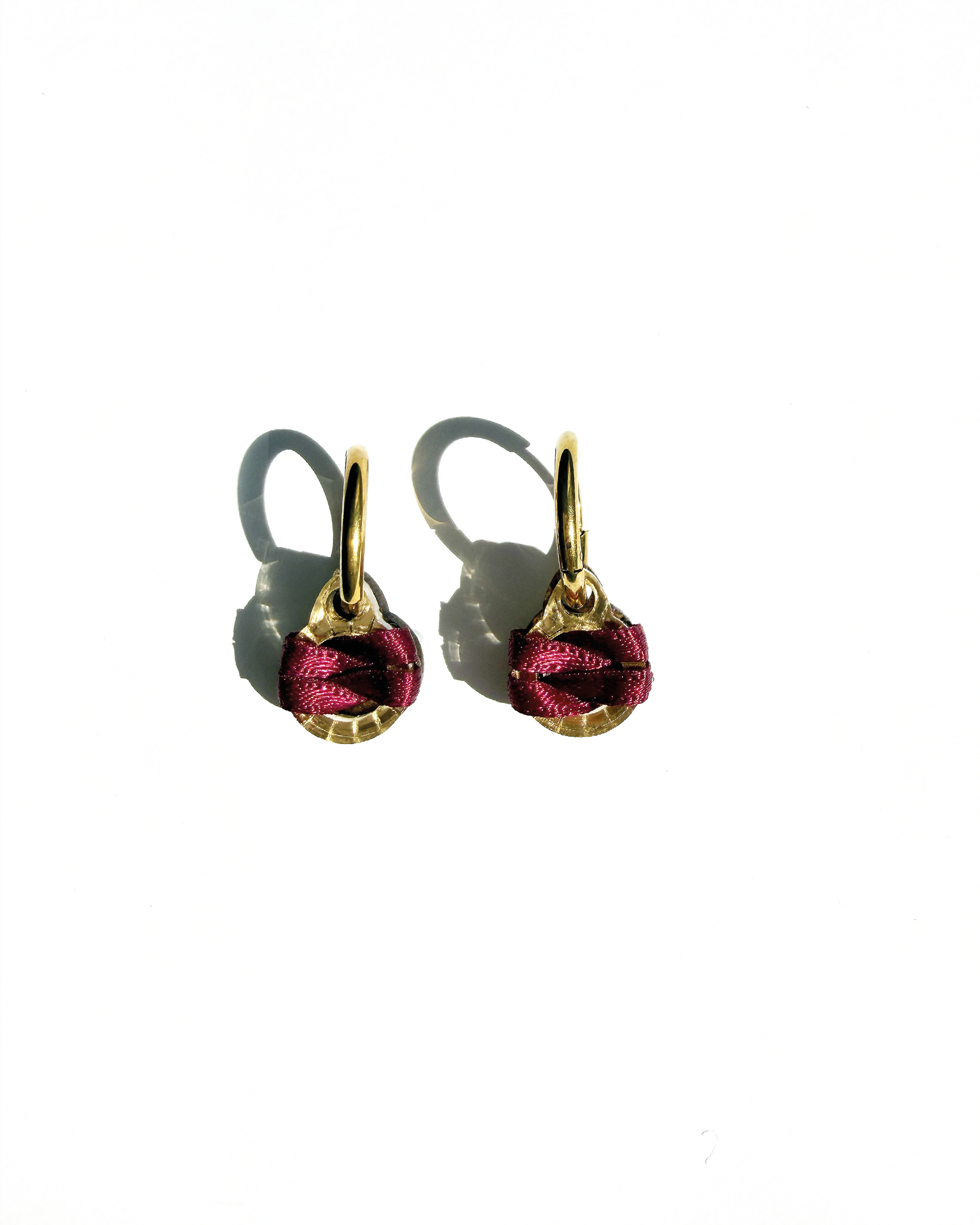 Owambe Lite Drops - Gold Burgundy