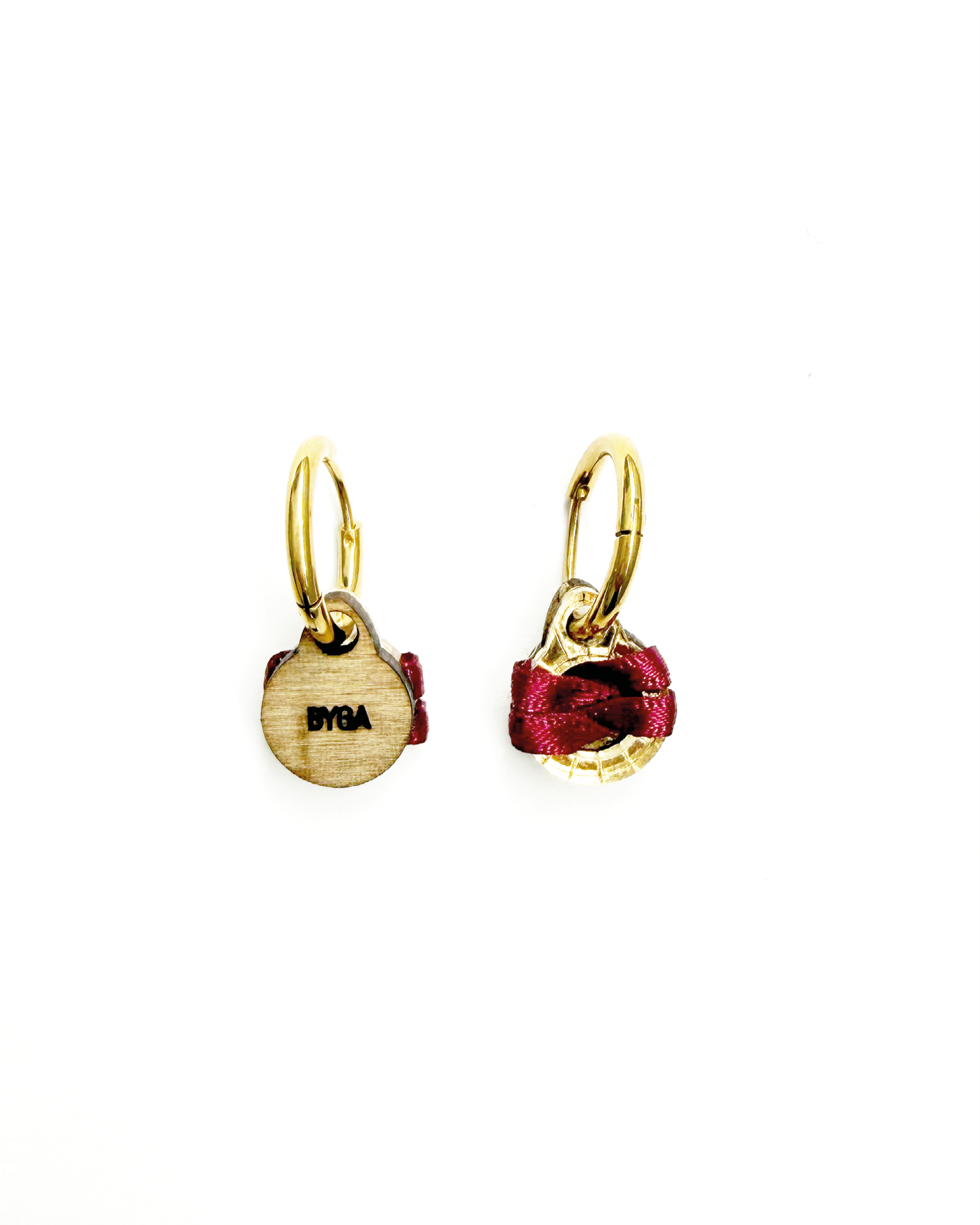 Owambe Lite Drops - Gold Burgundy
