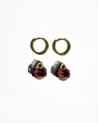 Owambe Lite Drops - Gold Burgundy