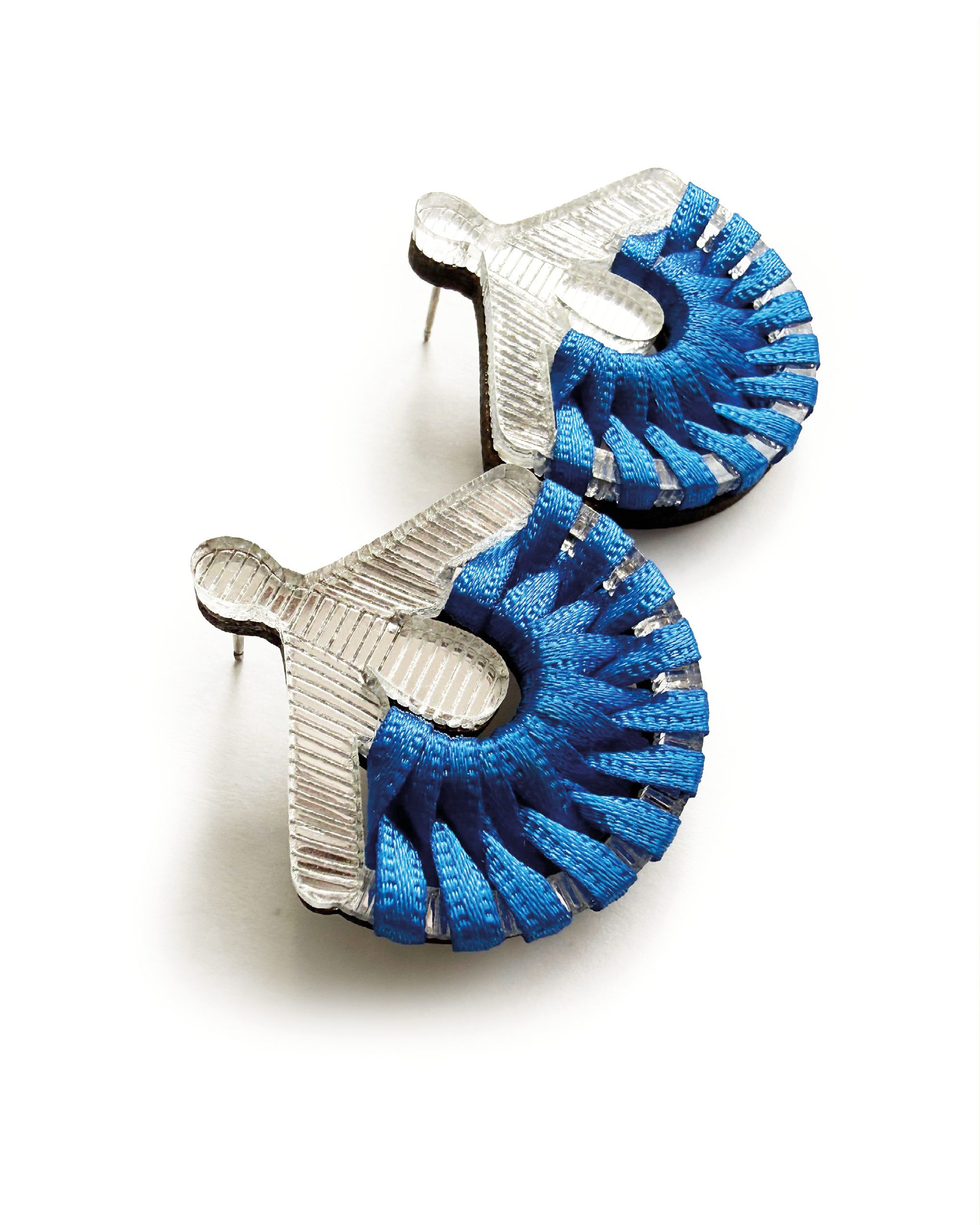 SE - Owambe Chic - Silver Electric Blue