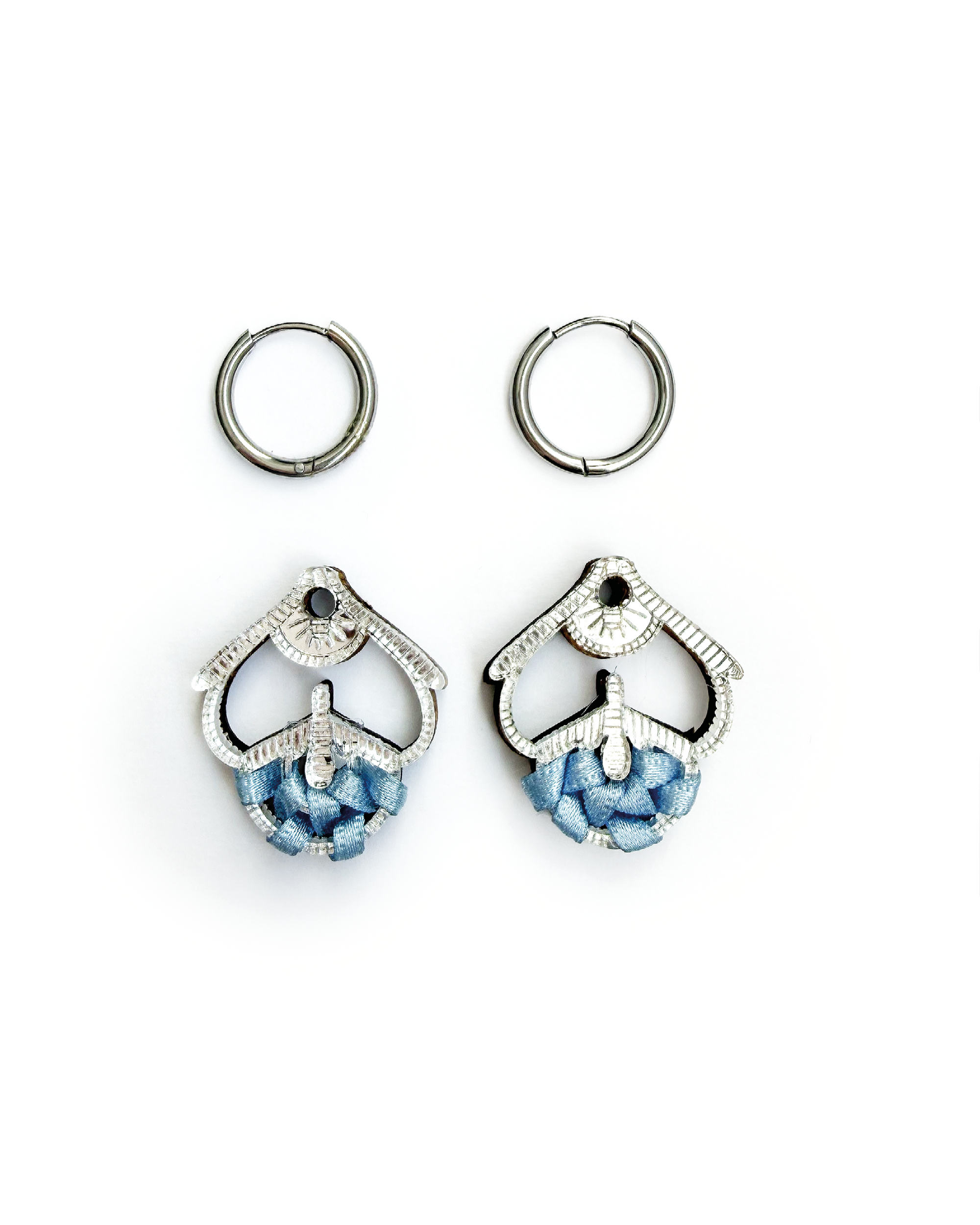Owambe Luxe Half Minis Silver Ice Blue