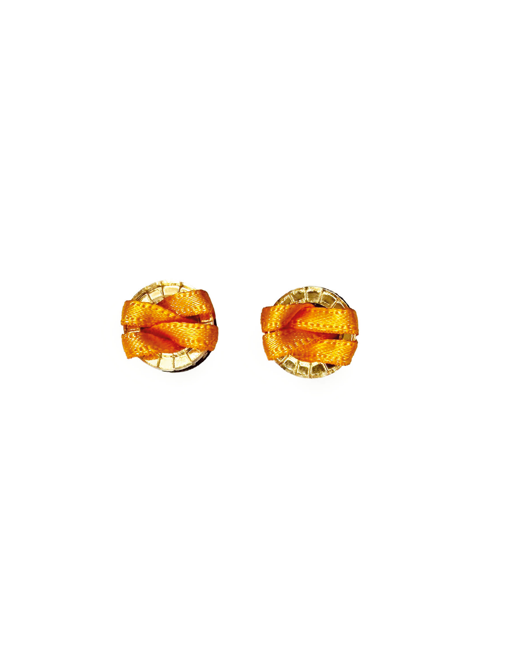 Owambe Lite Studs - Gold Orange