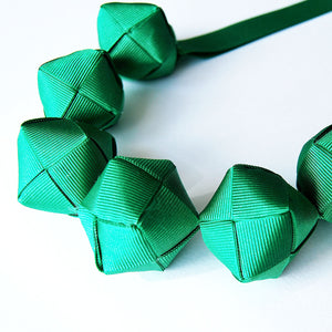 The Naomi Original (in Emerald Green) chunky statement necklace