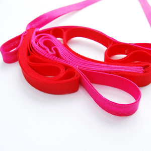 The Adele Duo (Red and Pink) chunky statement necklace