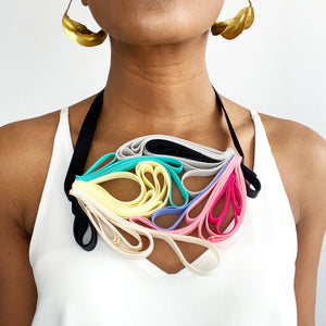 
            
                Load image into Gallery viewer, The Adele  Mix (Pastel Mix) chunky statement necklace
            
        