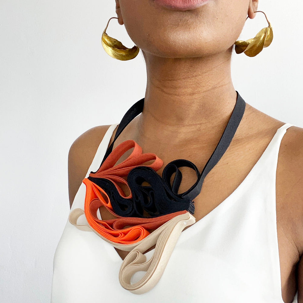 The Adele  Mix (Prints) chunky statement necklace
