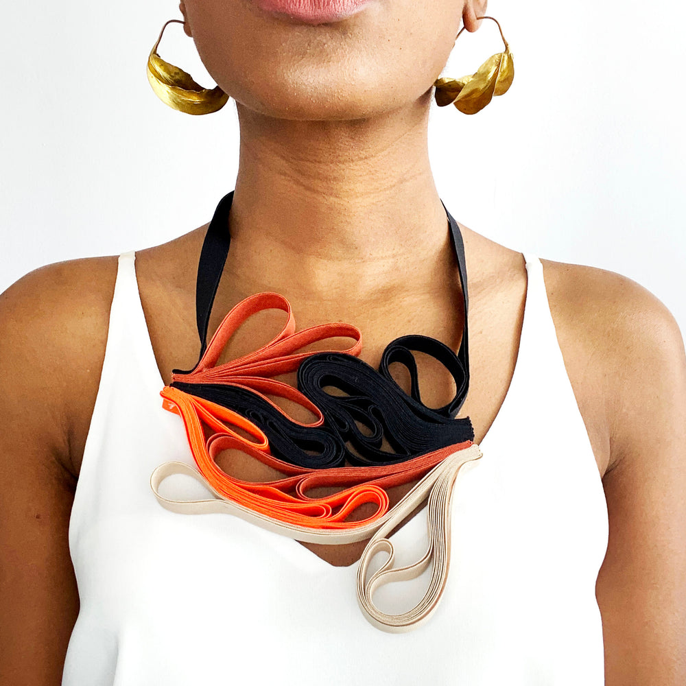 The Adele  Mix (Prints) chunky statement necklace