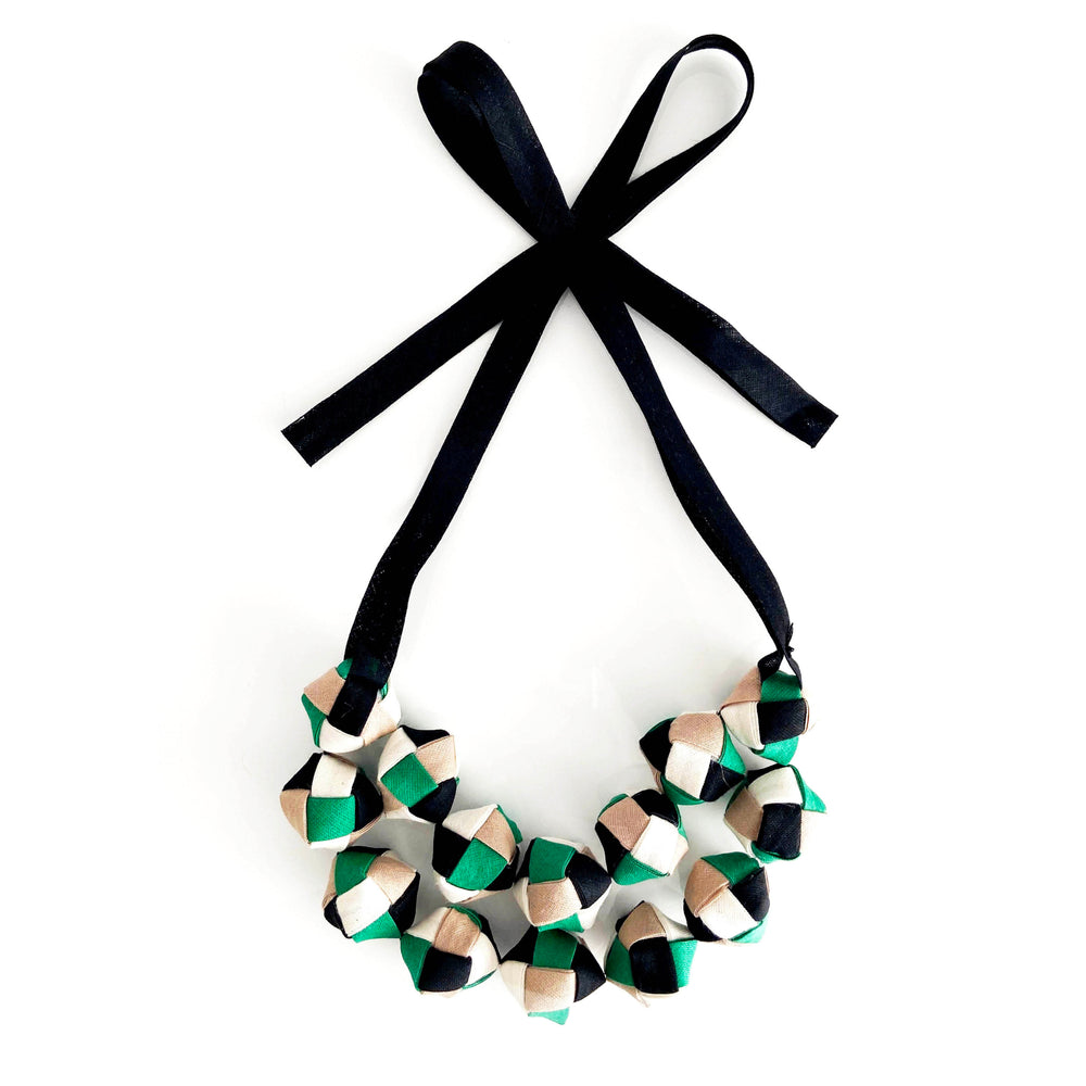 The Eve in Green - chunky statement necklace