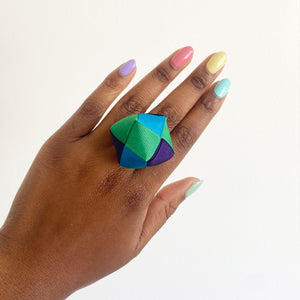 Gabriella Cool Blue Cocktail Ring