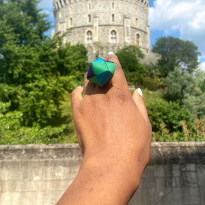 Gabriella Cool Blue Cocktail Ring